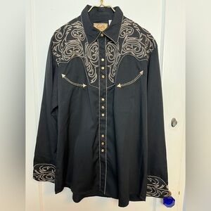 Scully Intricately Embroidered Western Shirt —NWT!